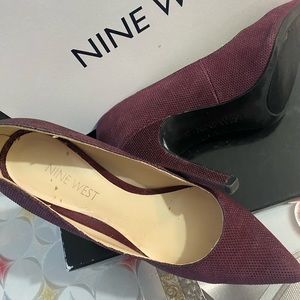 Nine West - Seespoto Burgundy Stilettos - Size 5